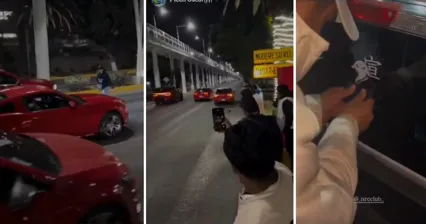 J&oacute;venes realizan arrancones en el Bulevar Hermanos Serd&aacute;n