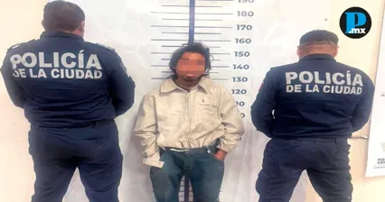 Capturan a sospechoso por incendio provocado en la puerta de la Catedral de Puebla