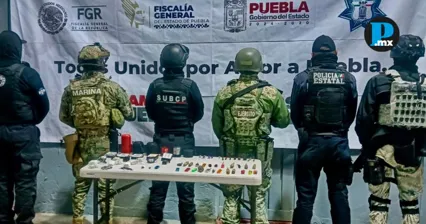 En el operativo del CERESO Regional de San Pedro Cholula se aseguraron 24 armas punzocortantes y diversos objetos prohibidos.