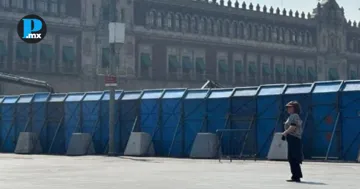 Las estructuras fueron colocadas para separar el recinto presidencial del &aacute;rea donde se concentrar&aacute;n las manifestantes 