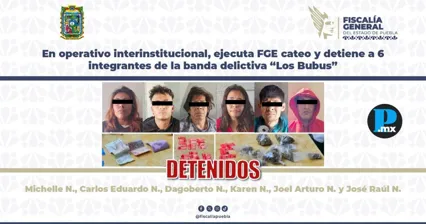 Tras cateo en Loma Bella, caen seis presuntos integrantes de &ldquo;Los Bubus&rdquo;