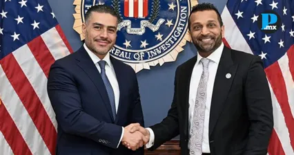 Harfuch se re&uacute;ne con jefe del FBI en Washington para hablar sobre seguridad