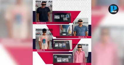 Caen cuatro por presunto narcomenudeo en Tehuac&aacute;n tras operativos simult&aacute;neos