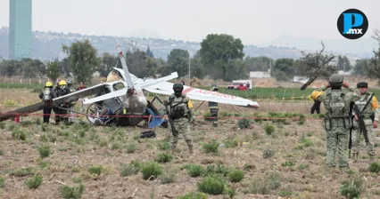 Mueren cuatro tras desplome de avioneta en Huejotzingo