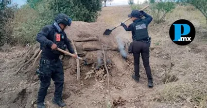 Operativos de la Polic&iacute;a Estatal Forestal logran la inhabilitaci&oacute;n de hornos clandestinos en Santiago Xalitzintla.