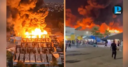 Incendio en la Feria Tabasco deja cinco muertos y p&eacute;rdidas millonarias 