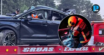 Camioneta se impacta en la M&eacute;xico-Puebla; hay cuatro fallecidos