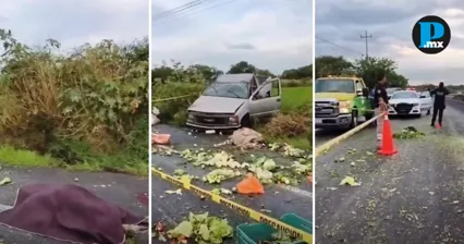 Volcadura en Huaquechula deja una mujer muerta y tres heridos