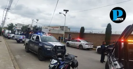 Zona resguardada por elementos de la Guardia Nacional y polic&iacute;as locales en Sanctorum, donde se desat&oacute; un enfrentamiento armado que culmin&oacute; con la captura de cinco hombres.