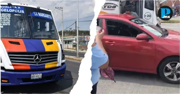 Captan en video agresi&oacute;n de chofer de Cree-Madero y a un automovilista en La Margarita