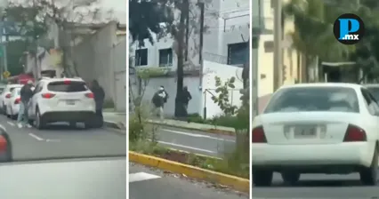 Comando asalta a automovilista en bulevar Esteban de Antu&ntilde;ano en Puebla