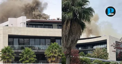 Bomberos y Protecci&oacute;n Civil controlaron el incendio en un local de comida de la plaza Escala en Sonata.