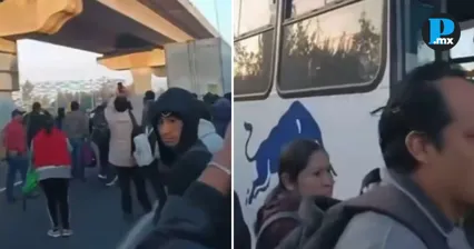 Accidente en la M&eacute;xico-Puebla provoca ri&ntilde;a frente a los Estadios 