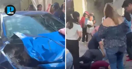 Atropellamiento masivo en Centro de Zacatl&aacute;n deja 16 personas lesionadas