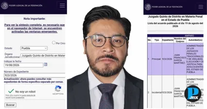 Francisco Garc&iacute;a, tesorero de Atlixco, busca amparo federal