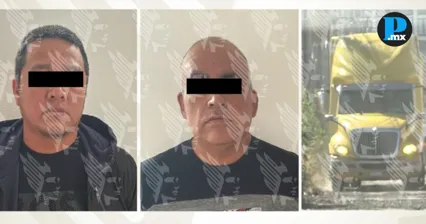 FGE asegura a dos y recupera tractocami&oacute;n robado en Coronango