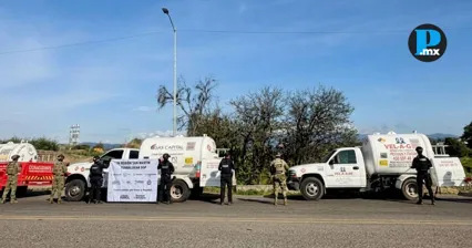 Aseguran siete pipas con m&aacute;s de 21 mil litros de hidrocarburo en Puebla
