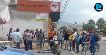 Rescatan a dos presuntos ladrones de intento de linchamiento en Tecamachalco