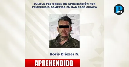 Detienen a Boris N. por presunto feminicidio en San Jos&eacute; Chiapa