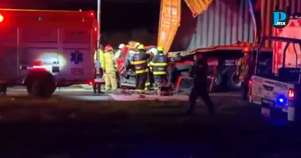 Choque en Huamantla deja cuatro muertos y dos heridos graves