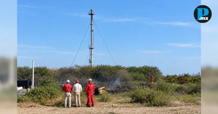 Pemex controla incendio en Bater&iacute;a Litoral de Dos Bocas