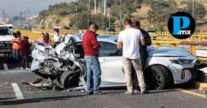 El choque involucr&oacute; a dos autom&oacute;viles particulares, una camioneta de carga y una motocicleta, lo que gener&oacute; tr&aacute;fico lento durante varias horas.