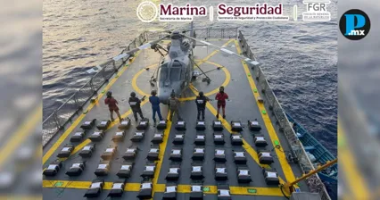 Decomisan m&aacute;s de una tonelada de coca&iacute;na en aguas del Pac&iacute;fico