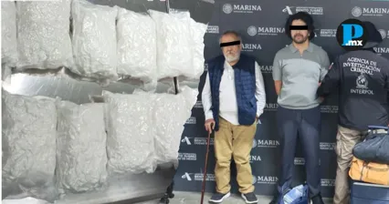 Los aseguramientos fueron realizados durante operativos de vigilancia en las terminales del AICM, donde fueron detectados cargamentos de droga con destino internacional.