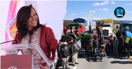 La gobernadora Lorena Cu&eacute;llar Cisneros afirm&oacute; que las demandas de campesinos y transportistas no competen al Estado y llam&oacute; a atenderlas por la v&iacute;a institucional.