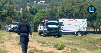 Zona acordonada en un camino rural de Santa B&aacute;rbara Acuicuizcatepec, donde fueron localizados dos hombres sin vida.