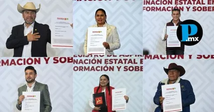 Aspirantes de la coalici&oacute;n presentaron su documentaci&oacute;n en la Ciudad de M&eacute;xico acompa&ntilde;ados por militantes de sus respectivas agrupaciones.