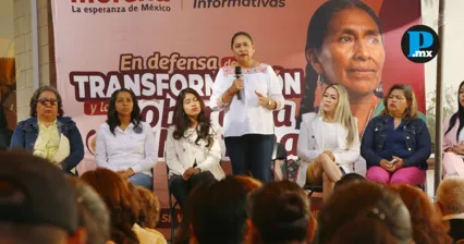 Ana Lilia Rivera llam&oacute; a mantener la unidad en torno a la presidenta Claudia Sheinbaum durante encuentros comunitarios.