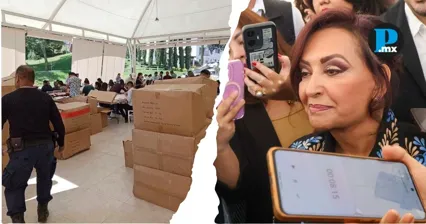 Lorena Cu&eacute;llar evit&oacute; responder sobre los se&ntilde;alamientos por el presunto uso pol&iacute;tico de Casa de Gobierno en Tlaxcala.