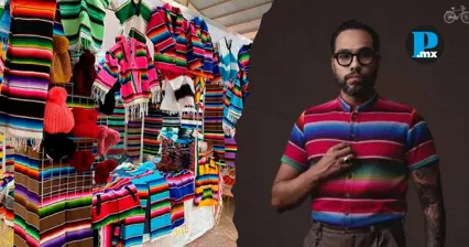 Prendas del dise&ntilde;ador Diego Frania que, seg&uacute;n artesanos de Contla, incorporan patrones y elementos caracter&iacute;sticos del sarape tradicional del municipio.