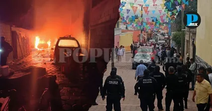 Elementos de la SSC intervinieron en Tepeyanco ante la confrontaci&oacute;n entre vecinos y tres hombres se&ntilde;alados por pobladores como presuntos integrantes de &ldquo;Los Zorros&rdquo;.